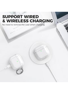Youque Clear Cover for  Airpods 4 with Cleaning Kit [Anti-Yellowing], Soft TPU Protective Covers Skin, Designed for Apple AirPods 4th Generation 2024 Support USB-C Charging Case and Wireless Charging  - Image 5