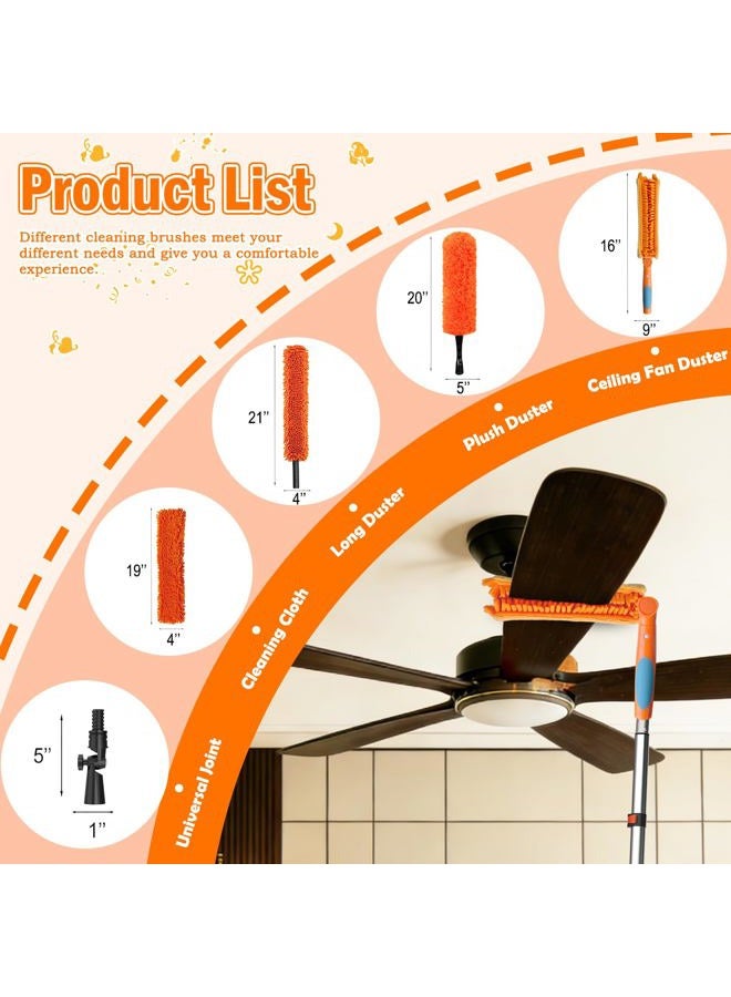 LAANPOLE 6m Fan Duster with Extension Pole, Professional Ceiling and Corner Dusters - Image 2