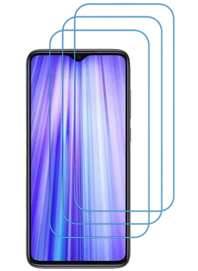 ACLIX 3 Pieces Antistatic ESD Dustproof Premium Quality High Definition Clear Tempered Glass Screen Protector Designed For Xiaomi Redmi Note 8 Pro - Image 1