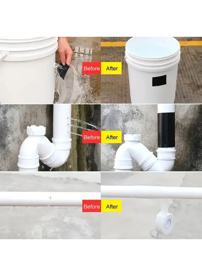 Heavy Duty Leak Proof Tape 4 88in x 59 06in PVC Rubber Sealant For Repair - Image 4