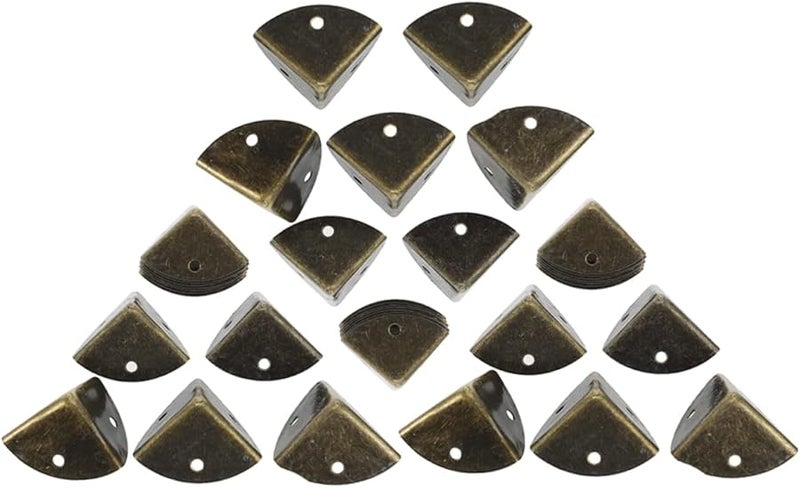 Copper Plated Corner Protectors 20 Pack Furniture Desk Edge Safety Guards Easy Install - Image 1