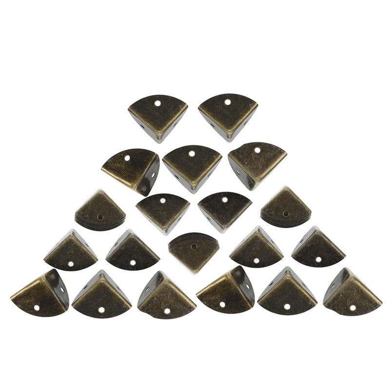 Copper Plated Corner Protectors 20 Pack Furniture Desk Edge Safety Guards Easy Install - Image 2