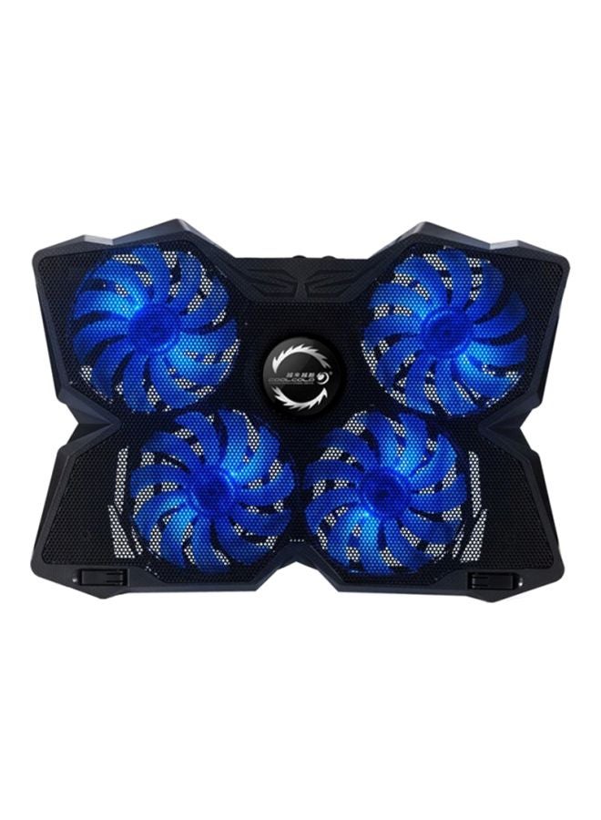 USB Air Extracting Laptop Notebook Cooler Cooling Fan Radiator Black/Blue - Image 1