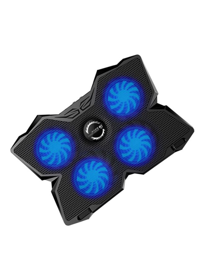 USB Air Extracting Laptop Notebook Cooler Cooling Fan Radiator Black/Blue - Image 2