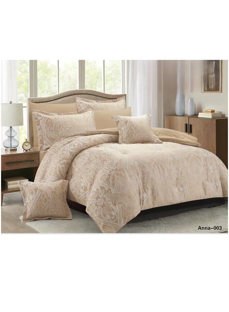 ريد روز طقم لحاف مفرش نفرين ملكي مكون من 8 قطع من المايكروفايبر الناعم راحة لنومك وأناقة لغرفتك مقاس 240*260