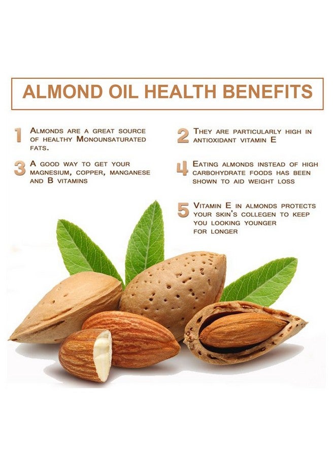 كازيما زيت اللوز الحامل - زيت نقي وطبيعي 100% معصور على البارد للشعر والبشرة والجسم، 200 مل - Image 2