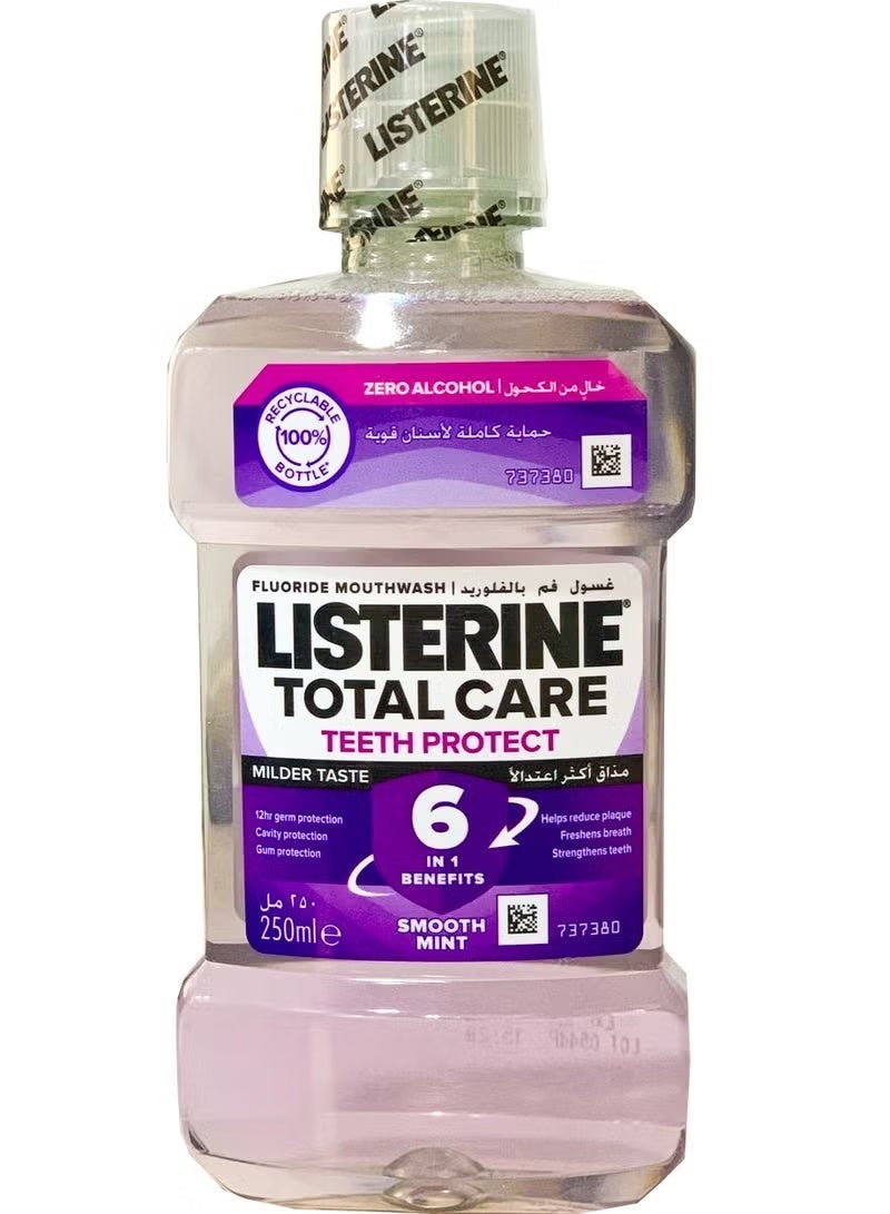 Listerine Fluoride Mouth Wash Total Care Smooth Mint - 250 ML - Image 1