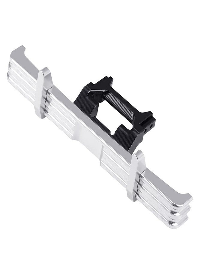 MOHERO CNC Aluminum Front & Rear Bumper Set with Removable Tow Hitch for TRX4M High Trail F150 1/18 RC Crawler Upgrade Part - Image 4
