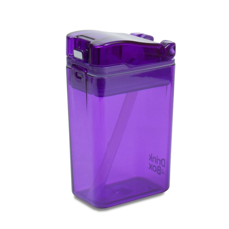 Precidio Design New 2022 Drink in the Box EcoFriendly Reusable Drink Container 8oz Purple 1008PR