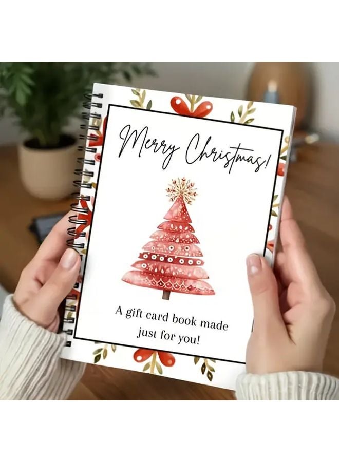 Christmas Tree Gift Card Holder With Decorative Cover For Family Photos And Messages - Image 1