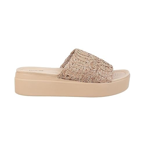 Mochi Women Brown Wedge Heel Fashion Slip-on Sandal UK/8 EU/41 (34-179) - Image 3