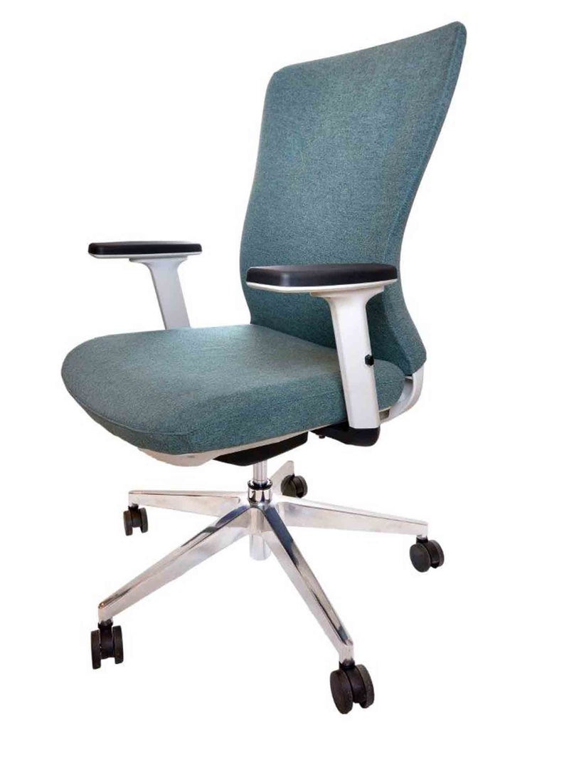 elhelow style Chair Modern Ergonomic Executive Mesh Office Chair Black&Gray 50X50X110 Cm  - Image 1