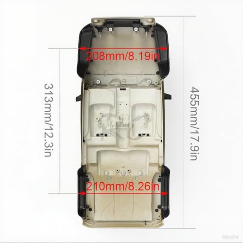 YSKMLOLP 110 RC Jeep Wrangler Convertible Hard Shell Kit for 110 RC Crawler TRX4 Axial SCX10 90046 90027 313 Wheelbase Shell Modification Accessories White - Image 5
