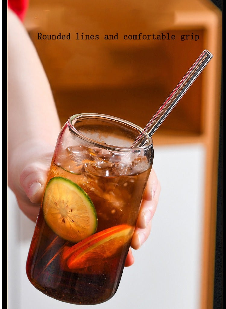 16oz Coffee Cup Water Glasses 1Pack Coffee Cups with Lids and Straw - Image 4