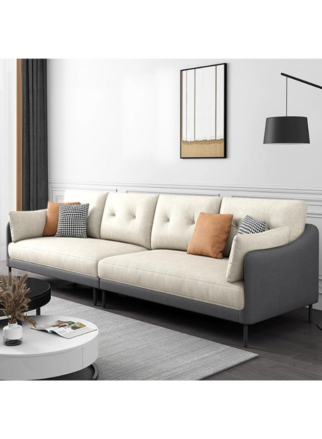 Comfynest Comfynest Water Resistant 9.2Ft Extra Long Tech Cloth Modern Sofa 