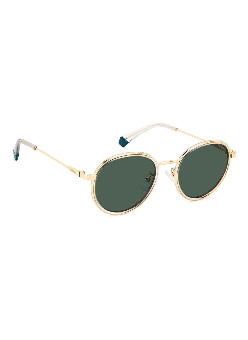 Polaroid - Unisex Polarized Metal Sunglasses Pld 4173/G/S/X Green 47 - Lens Size: 47.3 Mm - Goldgreen - Image 1