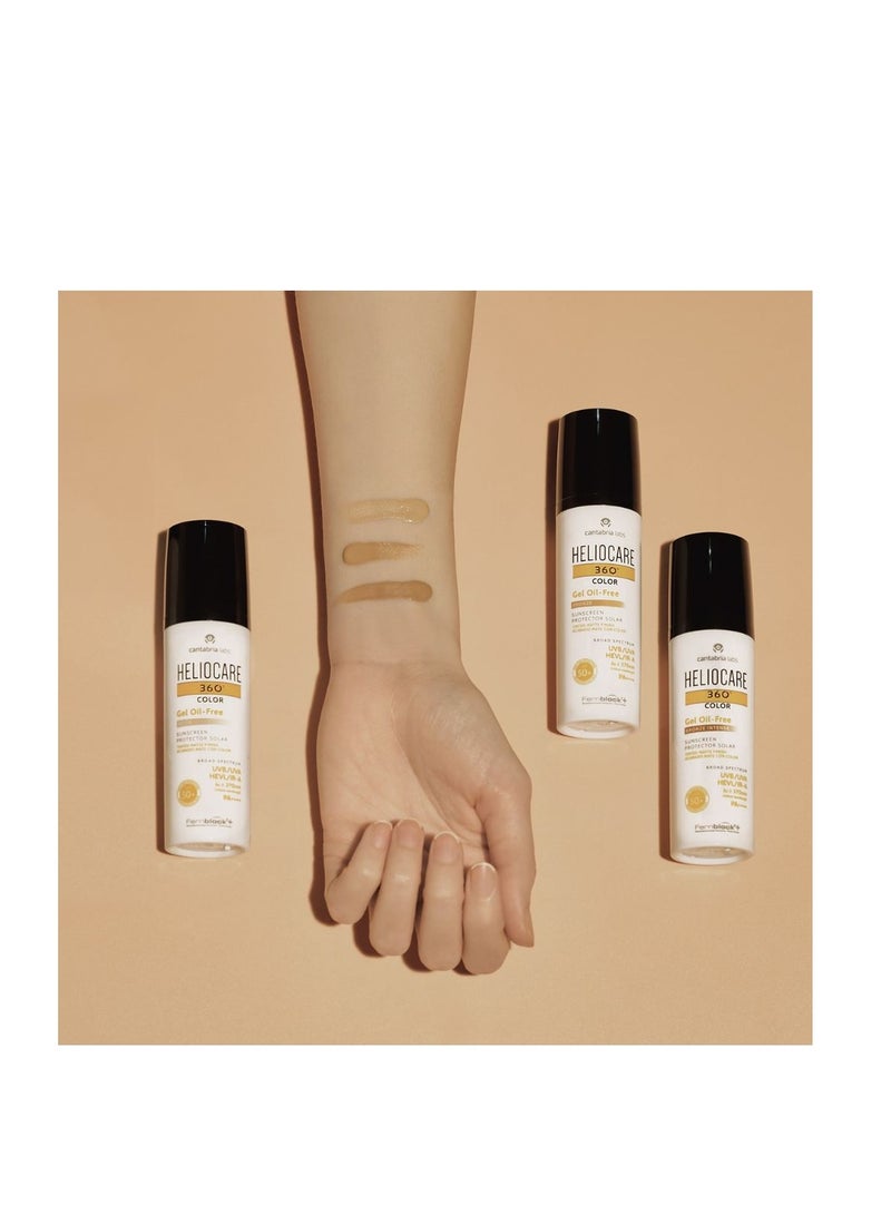 Heliocare 360º Gel Oil-Free SPF50+ Color with Mattifying Action Bronze 50ml - Image 2