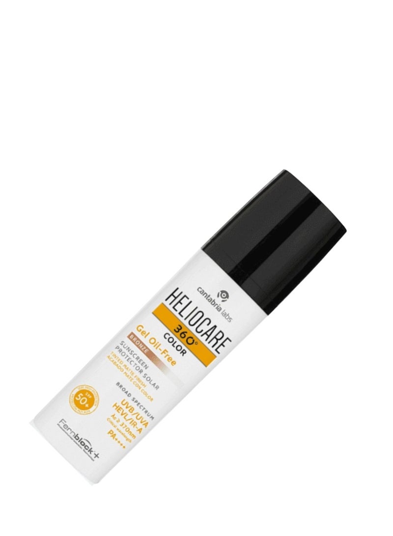 Heliocare 360º Gel Oil-Free SPF50+ Color with Mattifying Action Bronze 50ml - Image 3