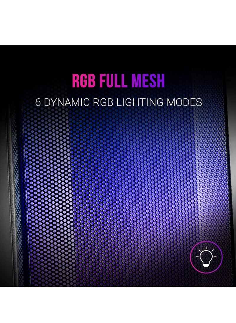 OSK130 RGB Desktop Bluetooth Speakers - 2.0 Channel Stereo - USB Powered + 3.5mm Cable (6W)