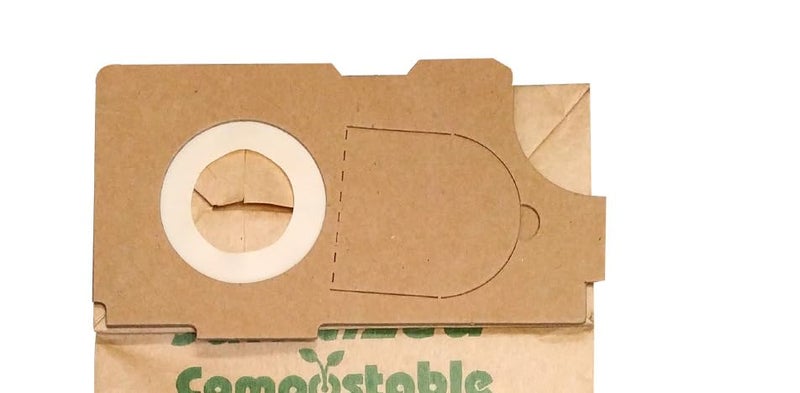 Janitized COM-Wiver-4(5) Compostable Paper Premium Replacement Commercial Vacuum Bag for Windsor Versamatic, Karcher/Tornado Models: CW50 & CW100, Triple S Prosense II Vacuums (Pack of 5) - Image 2