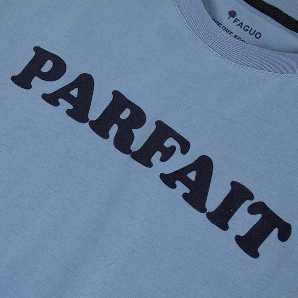 Faguo Arcy Parfait Blue T-shirt in cotton
