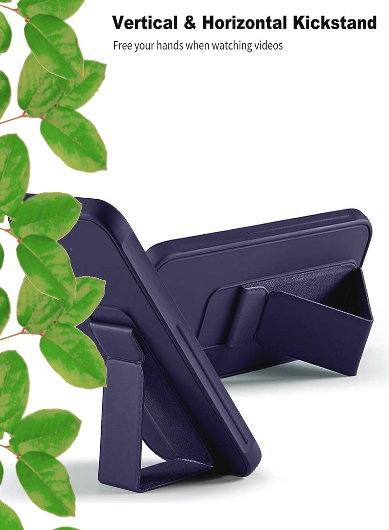 Wtech Honor X9c 5G 2024 / Honor Magic7 Lite 5G 2025 Hand Grip Foldable Magnetic Kickstand Wrist Strap Finger Grip with Built-in Iron Case Cover - Eggplant Purple - Image 5