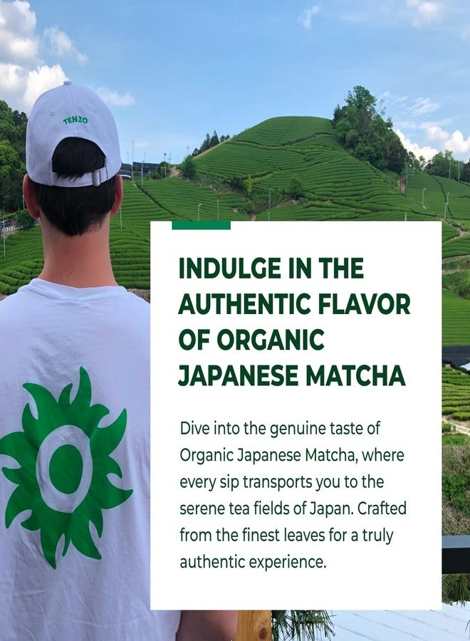 Tenzo Tea مسحوق شاي ماتشا الأخضر من تينزو - درجة ممتازة عضوية معتمدة من وزارة الزراعة الأمريكية - شاي ماتشا ياباني أصيل - مسحوق لاتيه - بيتربوست (1.06 أونصة) - Image 5