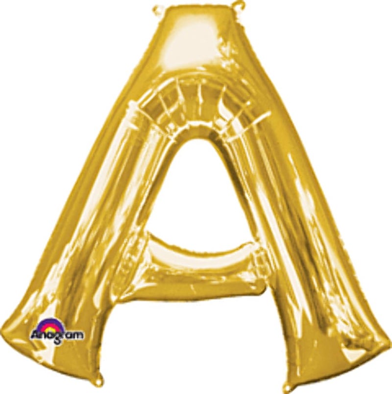 Amscan Anagram Letter A Gold Foil Balloon 34