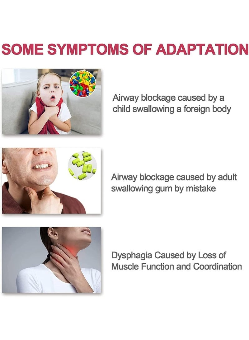 McDou Professional Anti Choking Emergency Device for Adult and Children - Suction Rescue Device with 2 Different Size Masks (Yellow) - Image 4