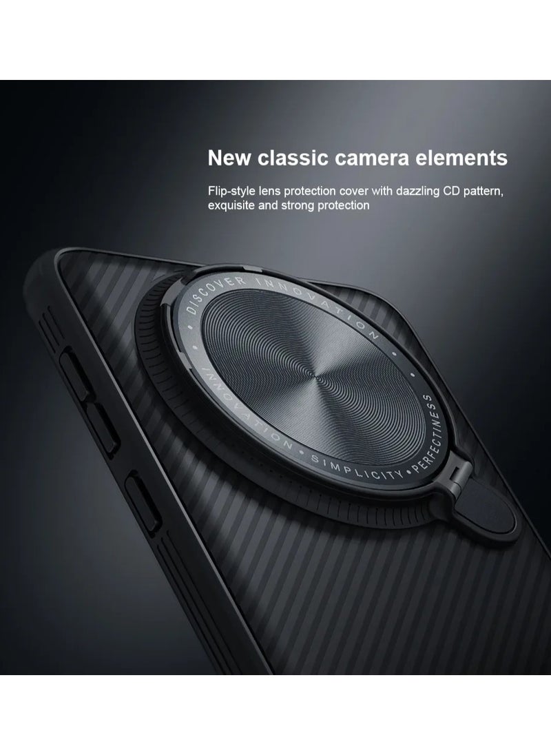 Nillkin Case for Huawei Mate 60 Pro/Mate 60 Pro Plus Case CamShield Prop TPU with PC Flip-style Lens Protection Cover Stand Anti-Drop Glare CD Pattern Mirror Back Cover Case for Mate 60/60 pro Plus  - Image 2