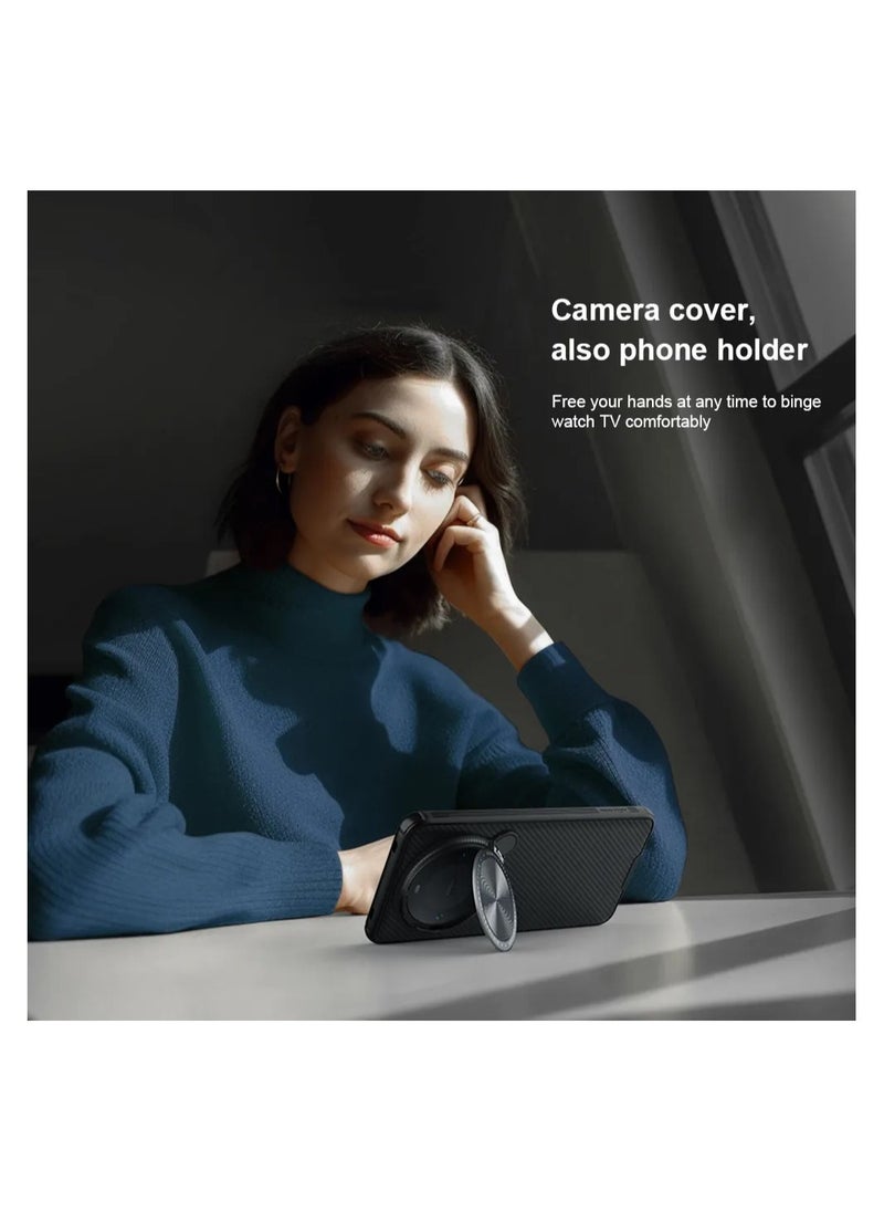 Nillkin Case for Huawei Mate 60 Pro/Mate 60 Pro Plus Case CamShield Prop TPU with PC Flip-style Lens Protection Cover Stand Anti-Drop Glare CD Pattern Mirror Back Cover Case for Mate 60/60 pro Plus  - Image 3