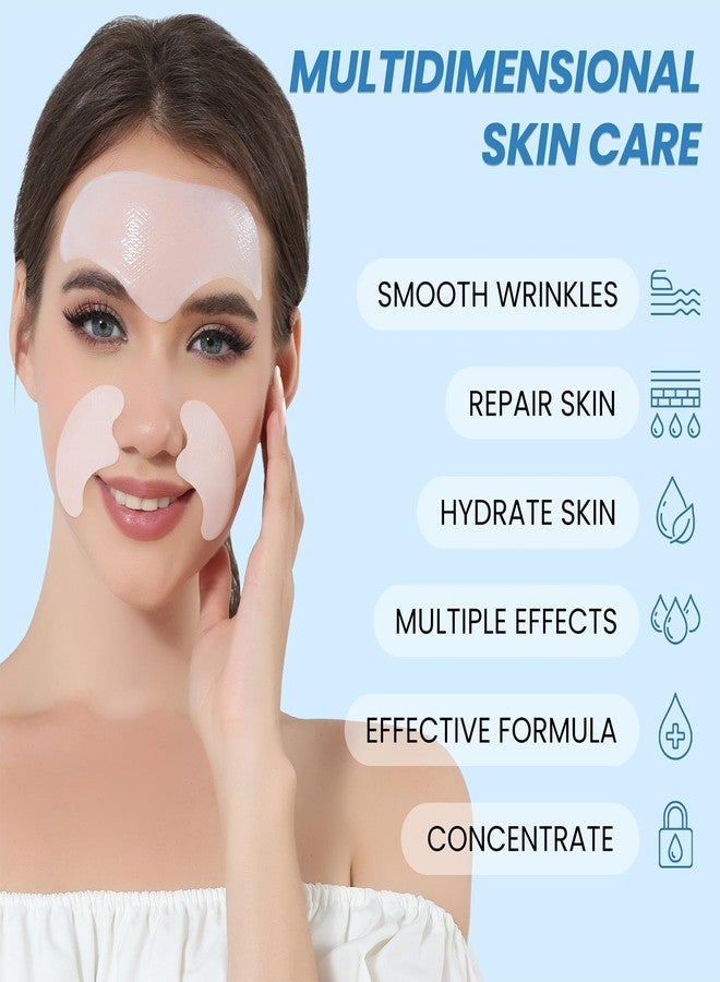 Tripsky Forehead Wrinkle Patches, Smile Line Patches, Wrinkle Patches Overnight Smoothing Facial Wrinkle Patch, Lift Lines for Women & Men (White - Image 4