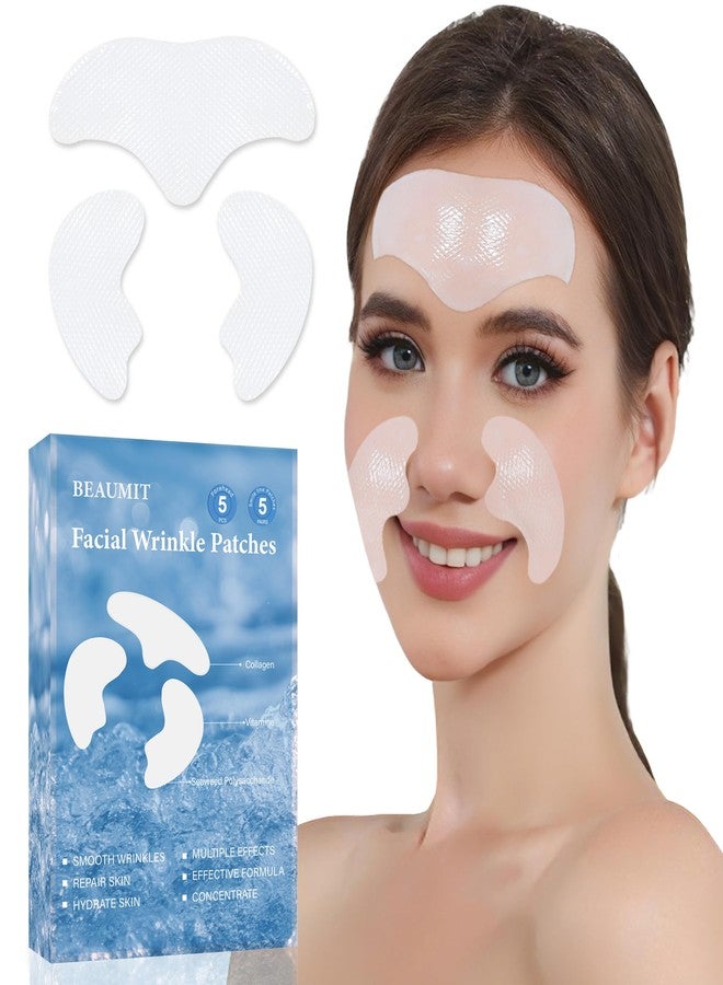 Tripsky Forehead Wrinkle Patches, Smile Line Patches, Wrinkle Patches Overnight Smoothing Facial Wrinkle Patch, Lift Lines for Women & Men (White - Image 1