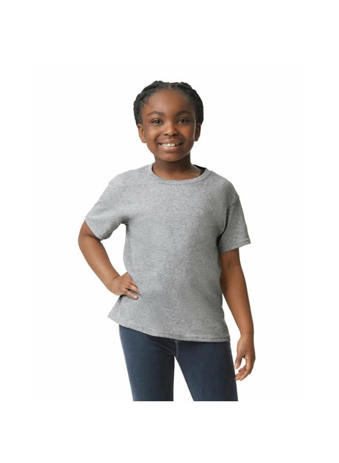 Gildan Youth Ultra Cotton T-Shirt, Style G2000B, 2-Pack, Sport Grey, Medium - Image 2