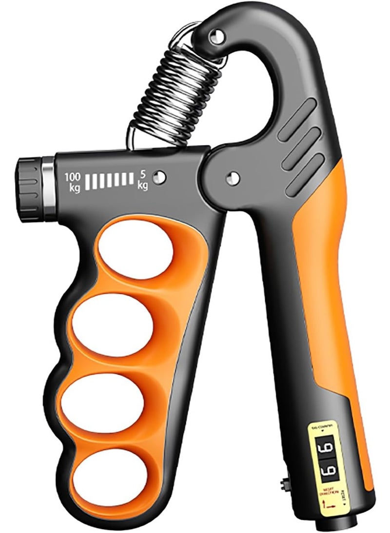 COYO Grip Strength Trainer, Hand Grip Strengthener with Adjustable Resistance 11-220Lbs(5-100KG), Automatic Counter, Ergonomic Design, Forearm Strengthener for Musicians Athletes and Injury Recovery - Image 1