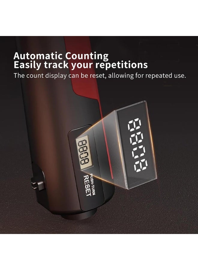 COYO Grip Strength Trainer, Hand Grip Strengthener with Adjustable Resistance 11-220Lbs(5-100KG), Automatic Counter, Ergonomic Design, Forearm Strengthener for Musicians Athletes and Injury Recovery - Image 4