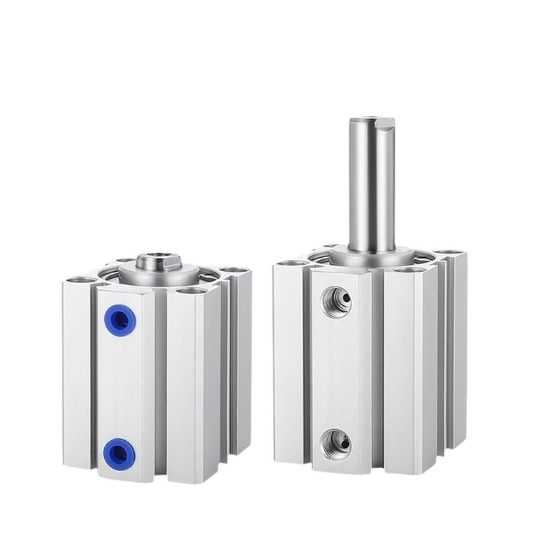 SDA Compact Cylinder SDA16 SDA20 SDA25 SDA32 SDA40 SDA50 SDA63 SDA80 Stroke 10/20/30/40 Double Acting Pneumatic Piston Cylinder(Stroke 40mm,Bore 63mm) - Image 1