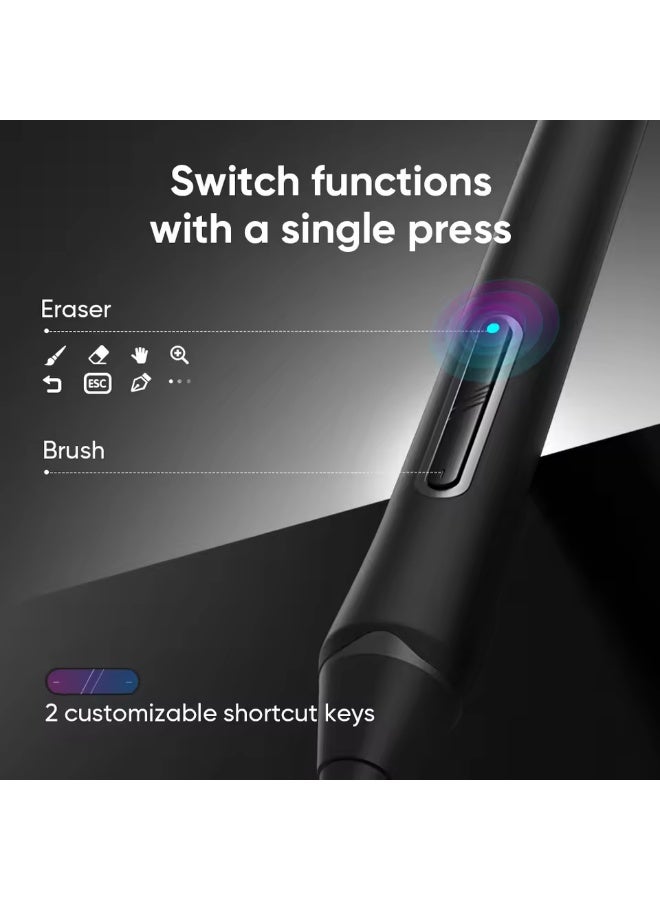 XPPen XP-Pen X3 Pro Smart Chip Stylus 16K Pressure Levels with 10 Replace Nibs Battery-free Stylus for Artist Ultra 16 - Image 4