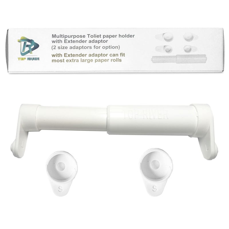 TR TOP RIVER Toilet Paper Holder Extender, Fit Double Rolls,Triple Rolls and Mega Rolls - Image 2