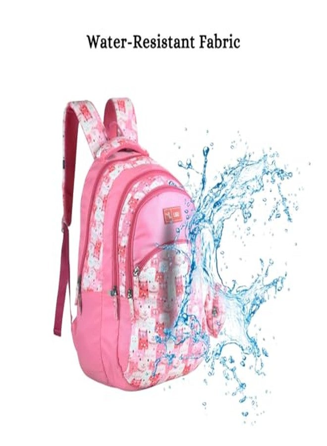 Ligo 19 Inch Catseye Backpack Bags for Boys & Girls | Suitable for 4th to Above Standard Kids (Peach) - Image 4