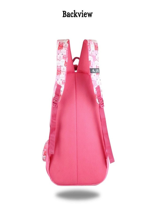 Ligo 19 Inch Catseye Backpack Bags for Boys & Girls | Suitable for 4th to Above Standard Kids (Peach) - Image 5
