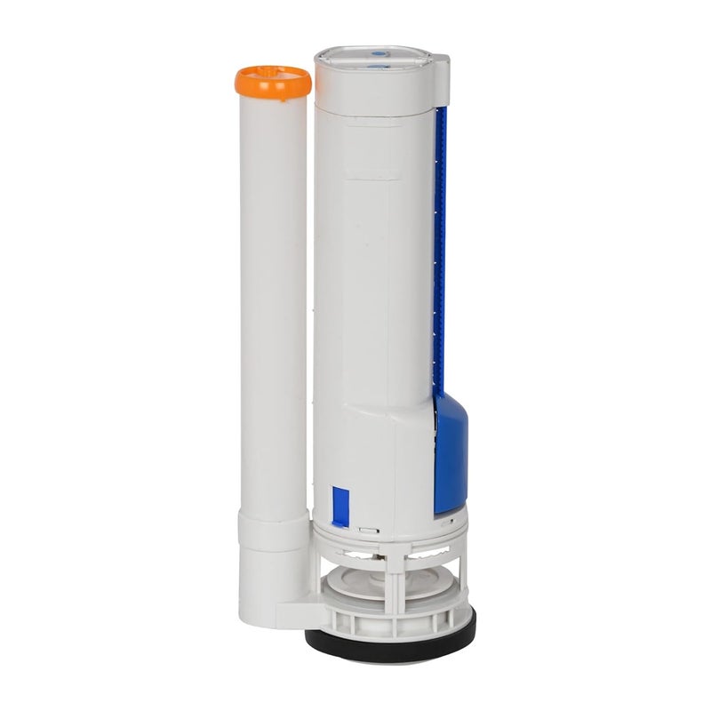 Prem's صمام بلاستيكي مزدوج التدفق 10 بوصة من بريم - تركيب خزان دفع دفع (1 قطعة) لنظام المرحاض المثبت على الأرض - Image 1