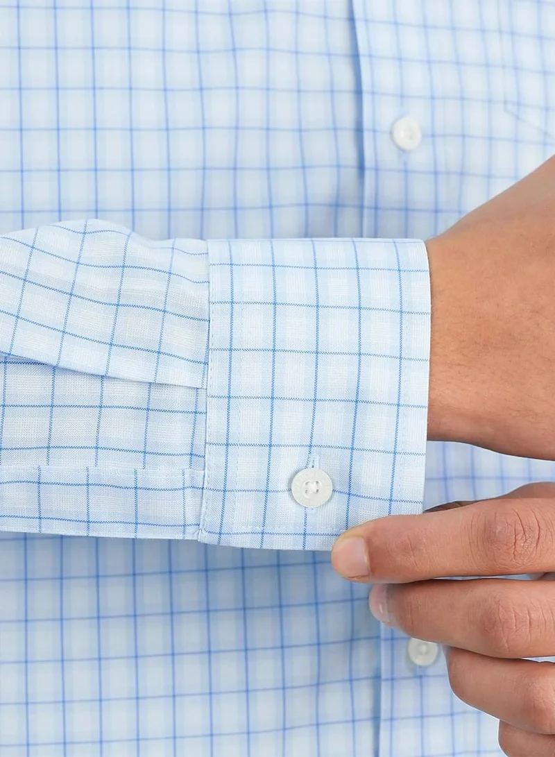 GIORDANO  Men's Wrinkle-Free Long Sleeve Cotton Oxford Shirt for Men | Best Price UAE