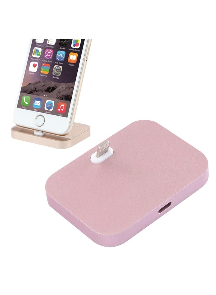 Rubik Lightening USB Charging Dock Mount Stand Station Cradle For Apple iphone (Rose Gold)  - Image 1