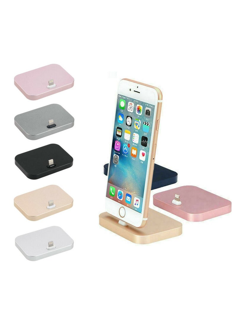 Rubik Lightening USB Charging Dock Mount Stand Station Cradle For Apple iphone (Rose Gold)  - Image 3
