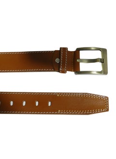 LAVERI LEATHER GENUINE LEATHER 45 MM CASUAL JEANCE BELT FOR MENS IN TAN  - Image 5