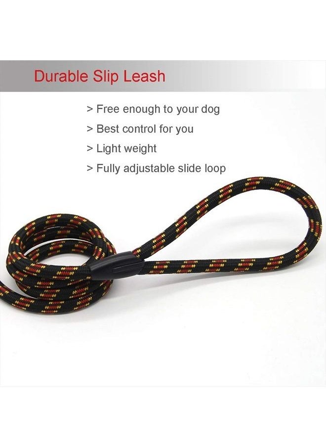 Coolrunner - Durable Dog Slip Rope Leash, 5 FT Dog Training Leash, Strong Slip Lead, Standard Adjustable Pet Slipknot Leash for Small Medium Dogs(10-80 lb) - Image 1
