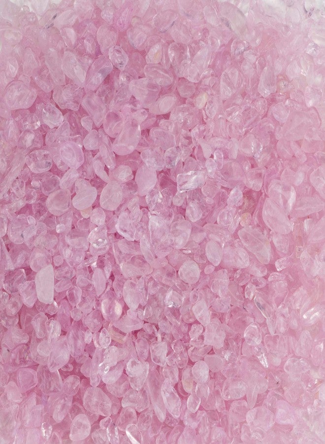 Cherry Tree Collection 1/2 Pound Polished Tumbled Gemstone Chips, Pebbles, Crystal Chips Bulk for Jewelry Making, Healing, Plants, Succulents, Aquariums, Decoration, Chakra (Rose Quartz) - Image 1