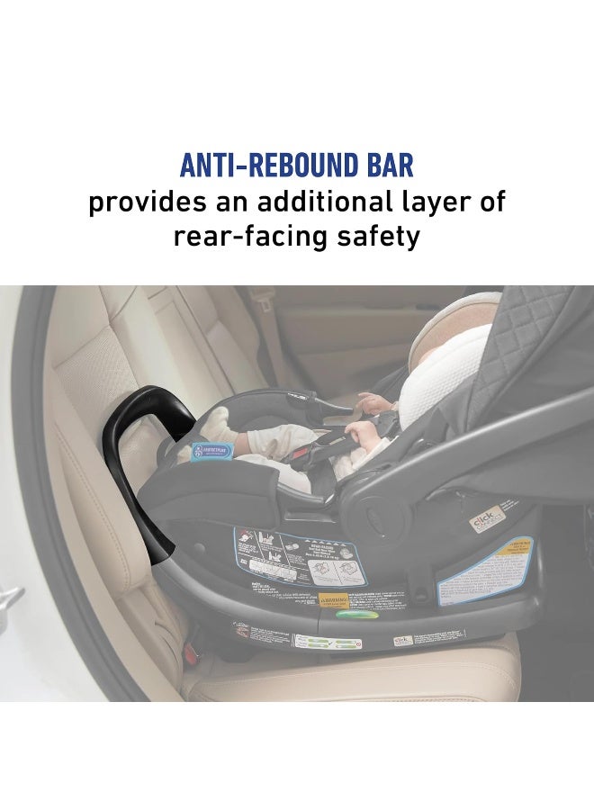 Graco SnugRide SnugFit Elite Infant Car Seat, Anti Rebound Bar for Extra Safety, SnugLock Easy Install, Premium softgood, All-Weather Boot, Baby Car seat, Nico - Image 2