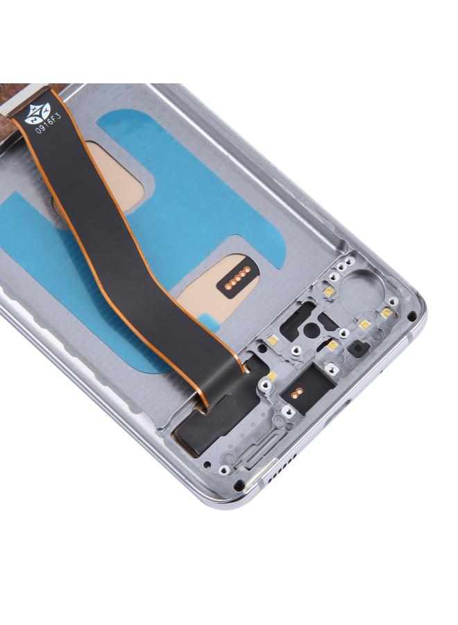 erorex Replacement For Samsung Galaxy S20 SM-G980 TFT LCD Screen Digitizer Full Assembly with Frame, Not Supporting Fingerprint Identification Silver - Image 5